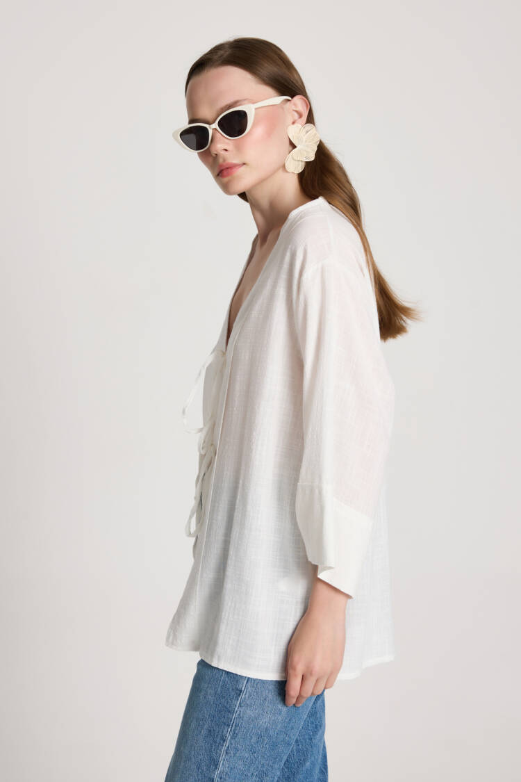White Kimono Casual Boho Ethnic Elegant Style