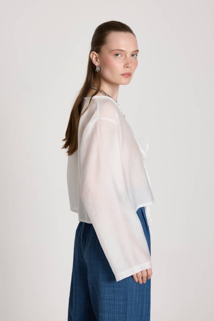 Ethnic Kimono With Tie Closure