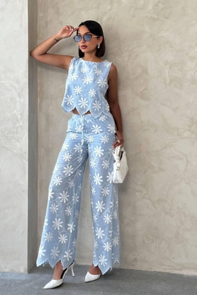 Floral Palazzo Pants - Brand: Topshow - Women's Clothing Wholesale - Globality Store
