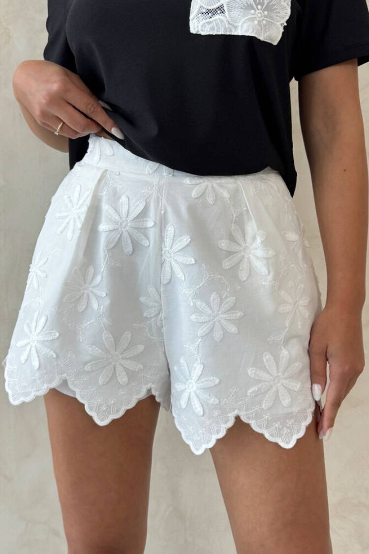 High Waist Paper Bag Shorts
