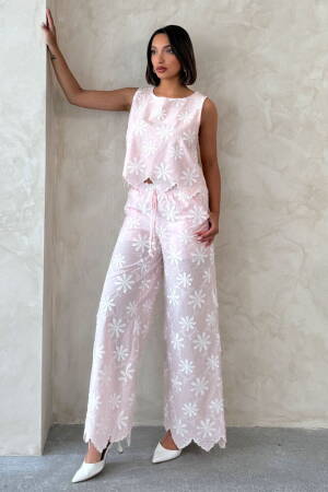 Floral Palazzo Pants With Drawstring Closure - Brand: Topshow - Women's Clothing Wholesale - Globality Store