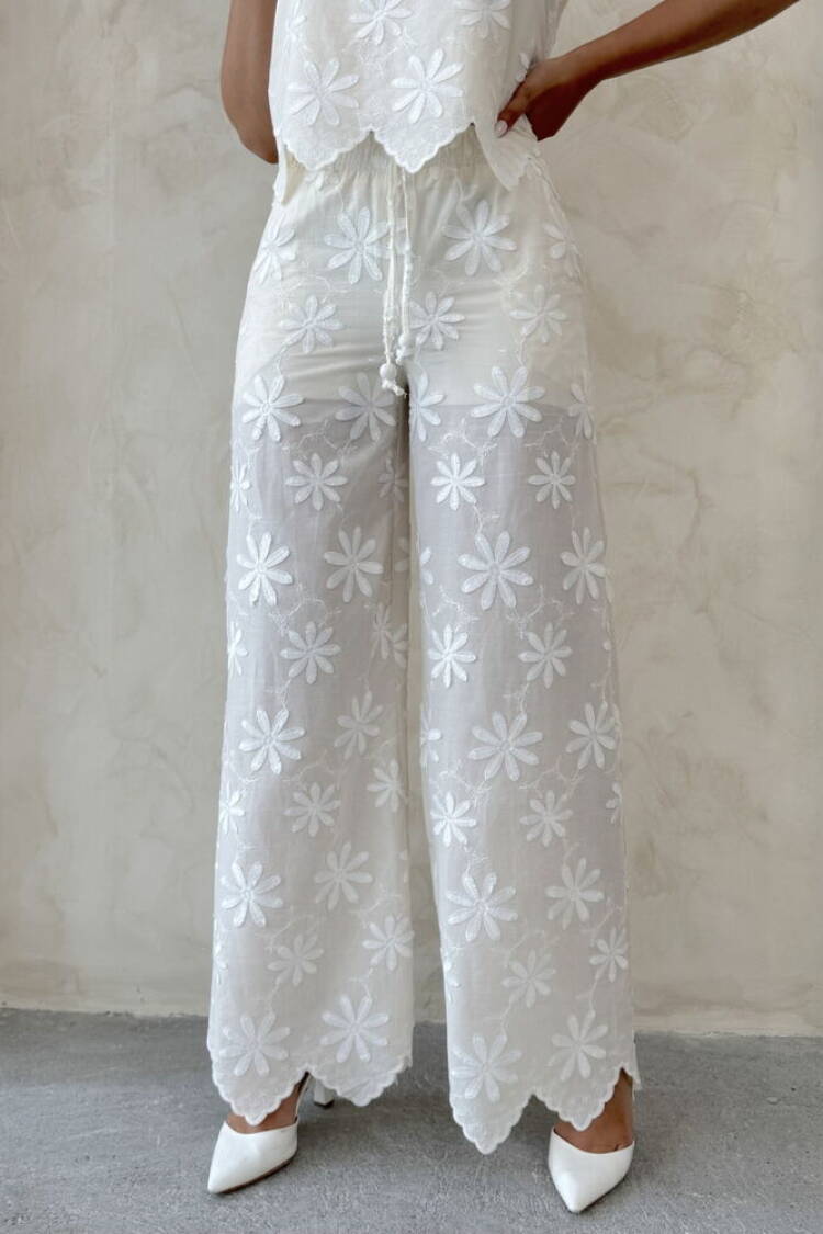 White Palazzo Pants