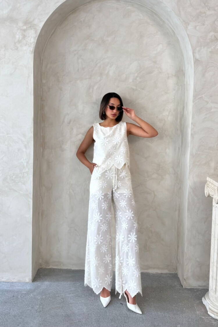 White Palazzo Pants