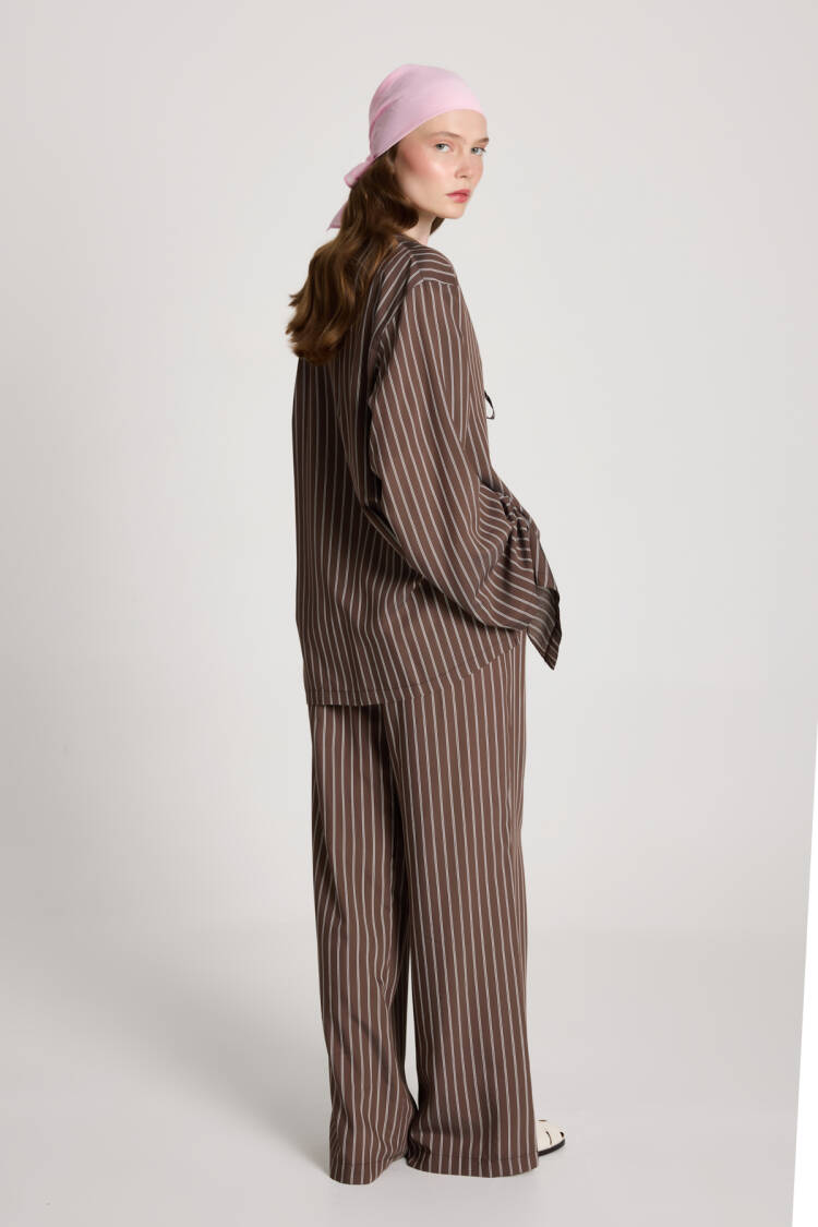 Striped Casual Oversized Suit