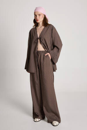 Striped Casual Oversized Suit - Brand: First Angels - Women's Clothing Wholesale - Globality Store