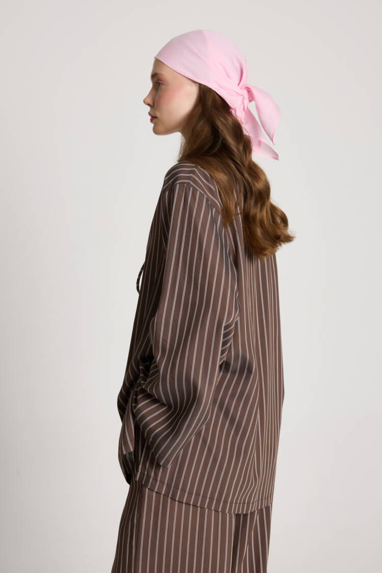 Striped Casual Oversized Suit