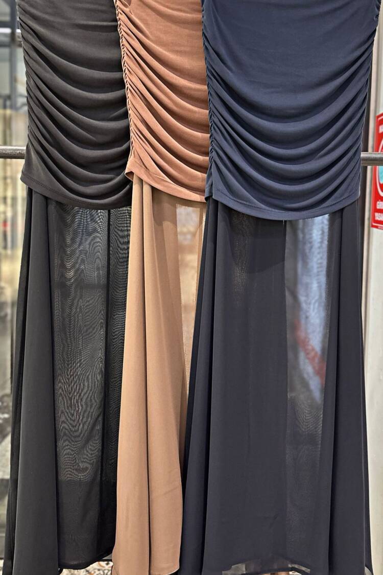 Black Sexy Formal Elegant Glam Mermaid Maxi Skirt - Brand: Cream Rouge - Women's Clothing Wholesale - Globality Store