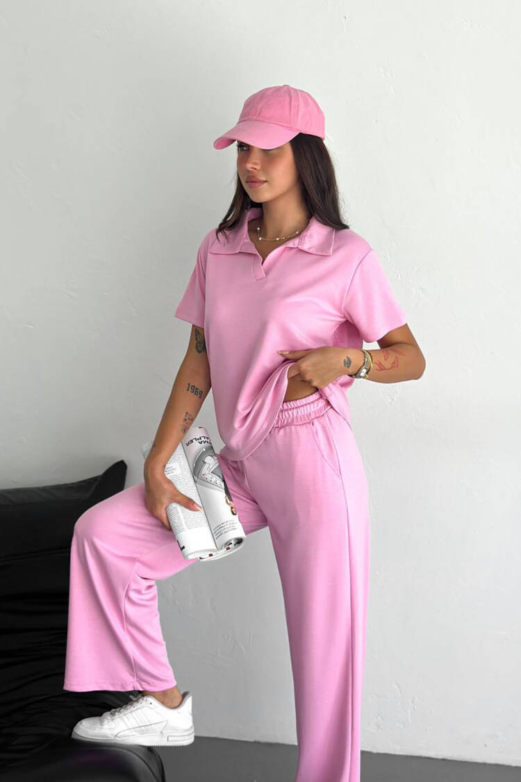 Tracksuit With Palazzo Pants For Casual & Sport - Brand: Mode Roy - Women's Clothing Wholesale - Globality Store