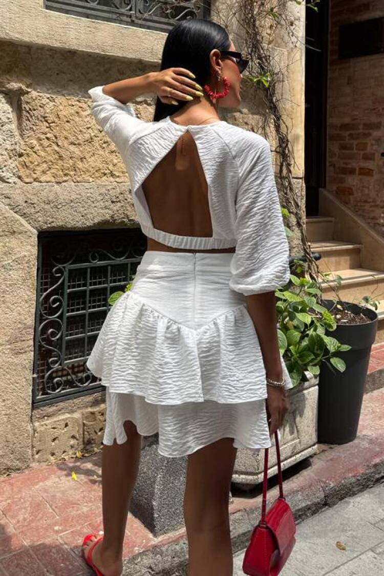 Layered Mini Skirt Set