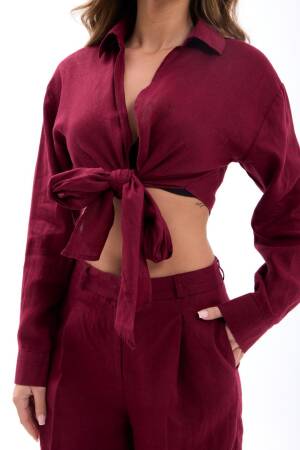 Crop Top With Long Sleeves - Brand: Fame - Women's Clothing Wholesale - Globality Store