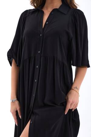 Casual Elegant Maxi Shirt Dress - Brand: Fame - Women's Clothing Wholesale - Globality Store