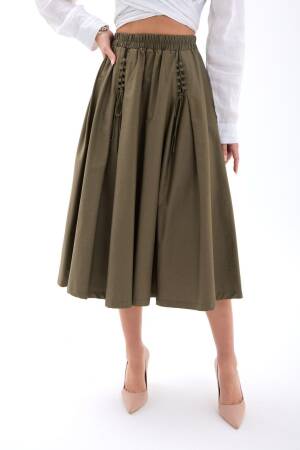 High Waist Flared Midi Skirt - Brand: Fame - Women's Clothing Wholesale - Globality Store