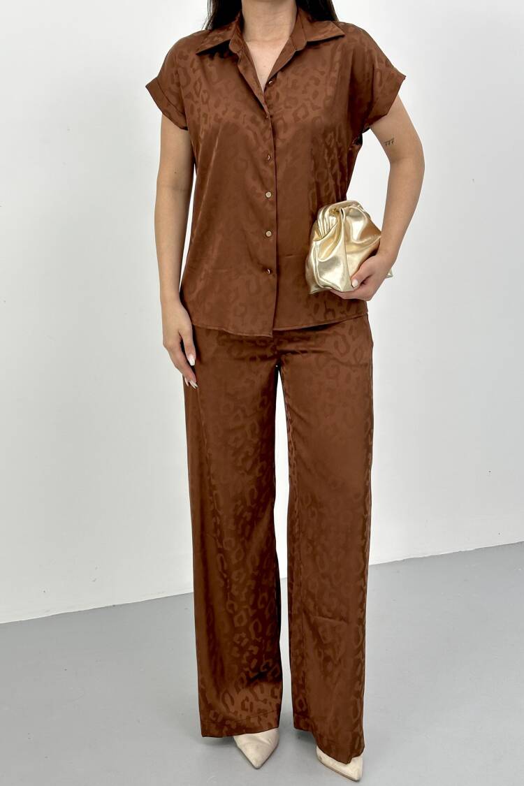 Brown Casual Elegant Vintage Retro Shirt