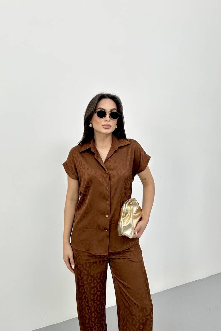 Brown Casual Elegant Vintage Retro Shirt
