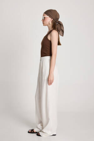 Palazzo Pants With High Waist And Wide Leg - Brand: First Angels - Women's Clothing Wholesale - Globality Store