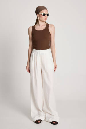 Palazzo Pants With High Waist And Wide Leg - Brand: First Angels - Women's Clothing Wholesale - Globality Store