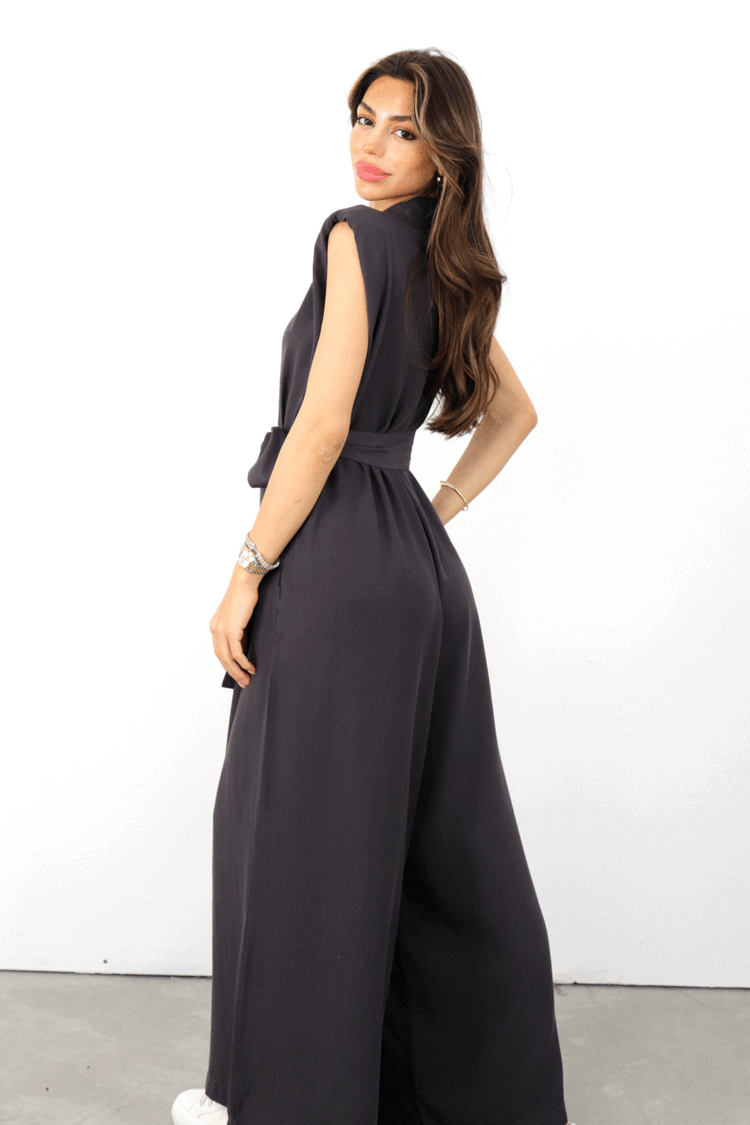 Beige Casual Elegant Formal Preppy Jumpsuit