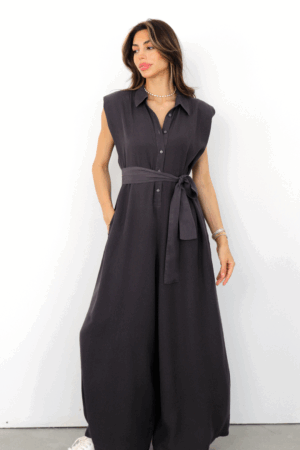 Beige Casual Elegant Formal Preppy Jumpsuit - Brand: Cream Rouge - Women & Kids, Baby Clothes Wholesale - Globality Store