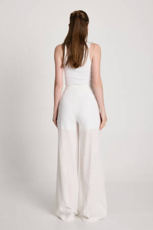 Palazzo Pants With High Waist And Wide Leg - Brand: First Angels - Women's Clothing Wholesale - Globality Store