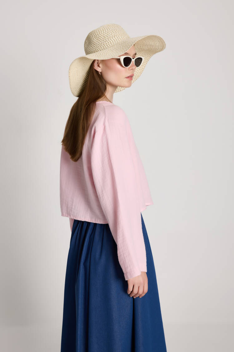 Casual Boho Elegant Streetwear Modest Blouse