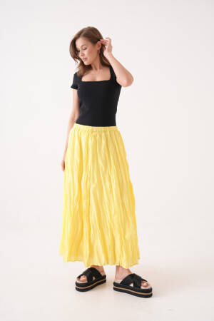 Draped Maxi Skirt With Mid Waist - Brand: First Angels - Women's Clothing Wholesale - Globality Store