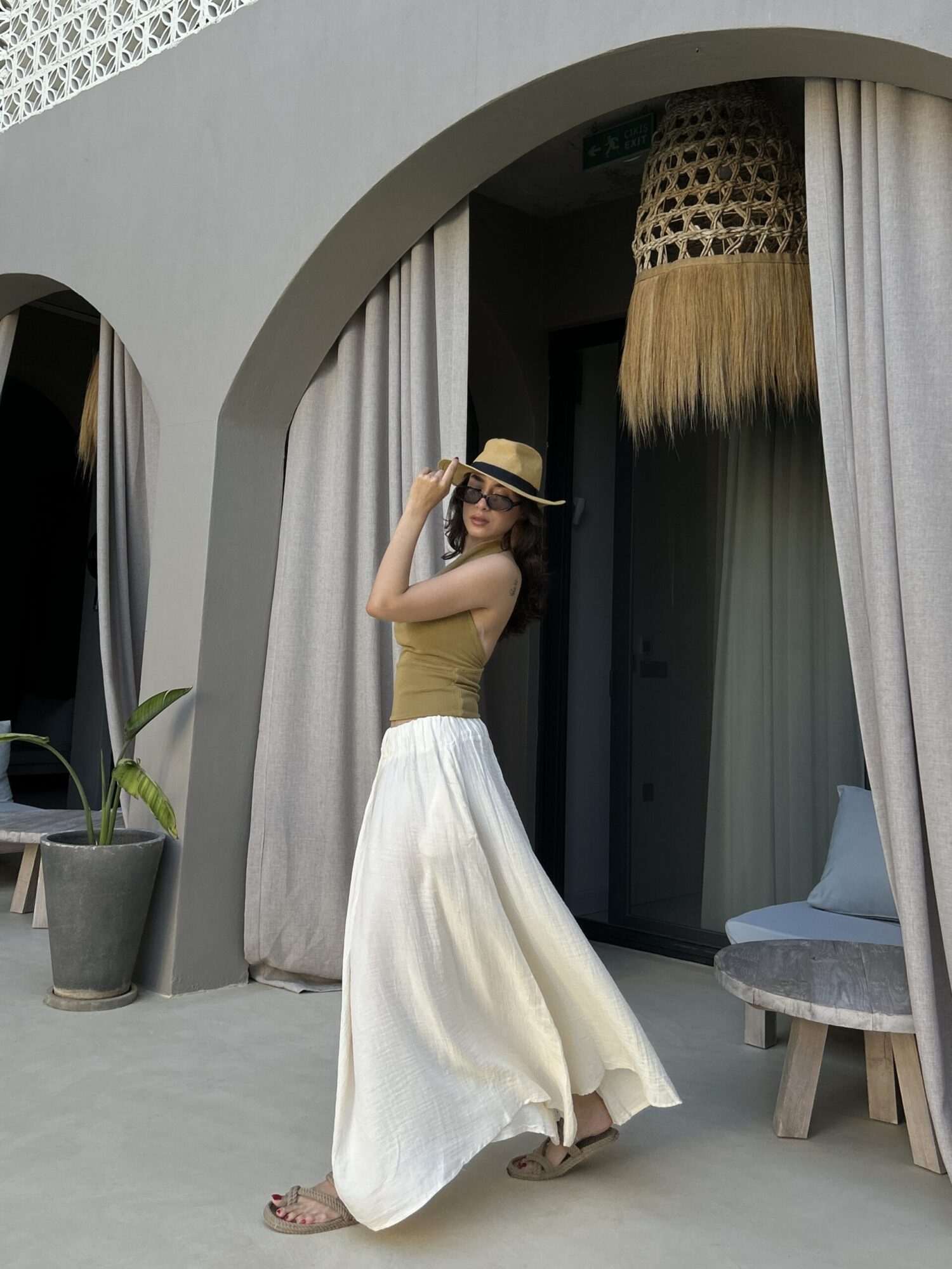 White Boho Asymmetrical Maxi Skirt High Waist - Brand: First Angels - Women & Kids, Baby Clothes Wholesale - Globality Store