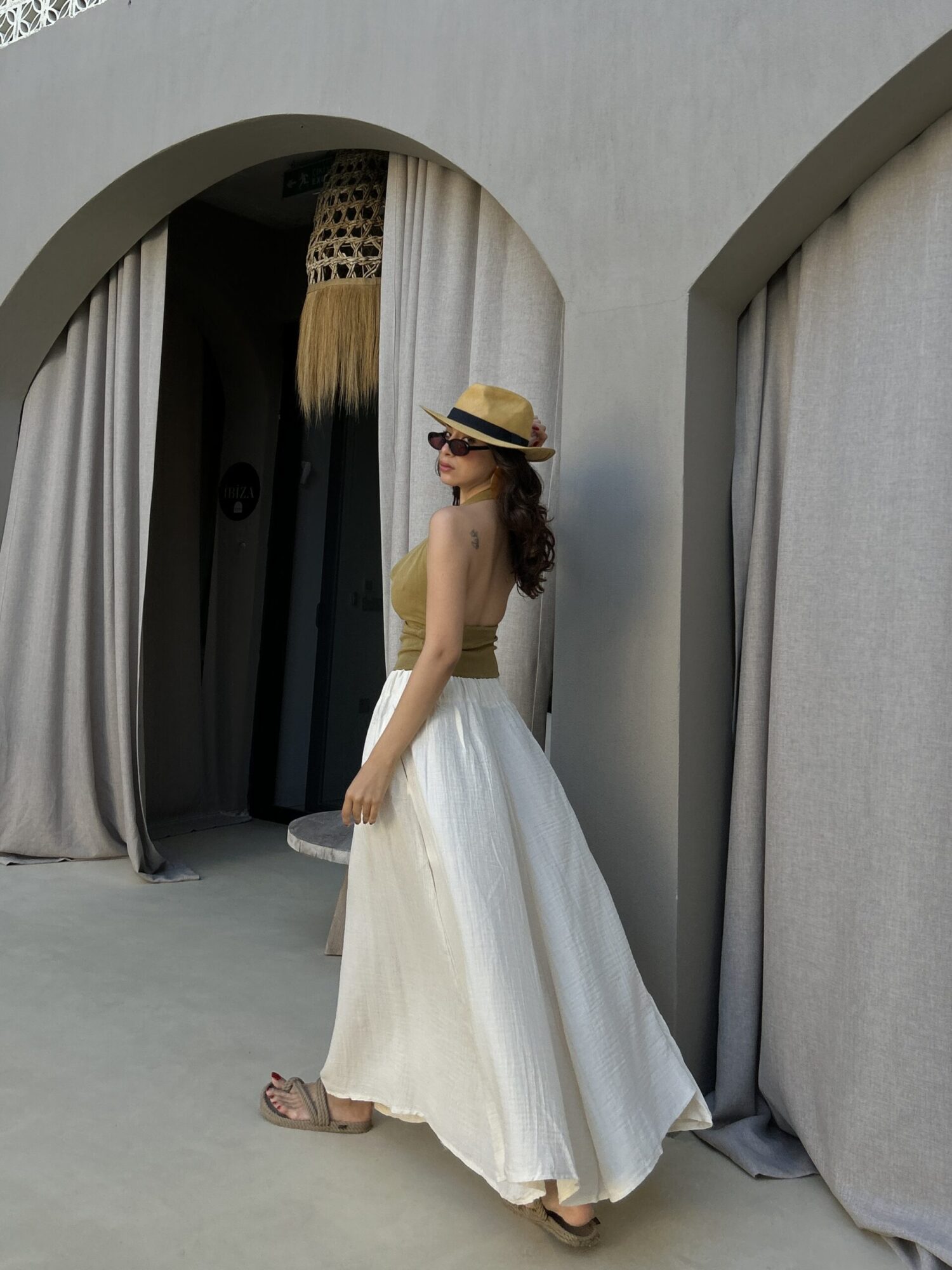 White Boho Asymmetrical Maxi Skirt High Waist - Brand: First Angels - Women & Kids, Baby Clothes Wholesale - Globality Store