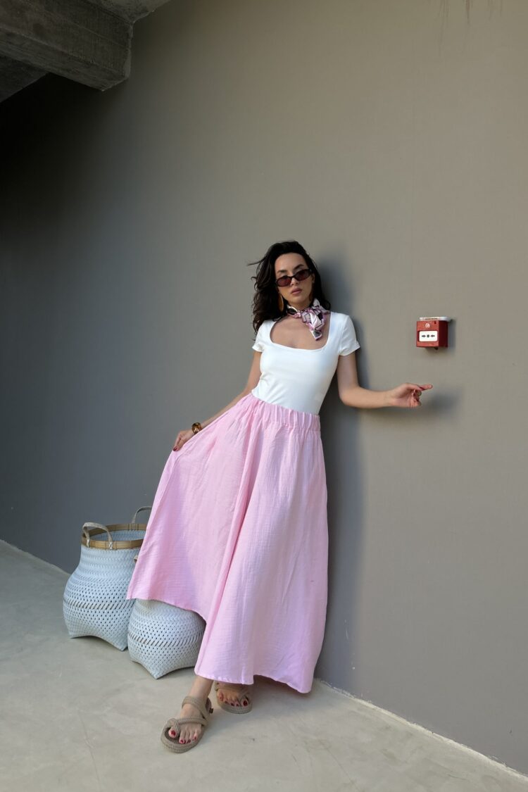 Flared Maxi Skirt High Waist Pull On - Brand: First Angels - Women & Kids, Baby Clothes Wholesale - Globality Store
