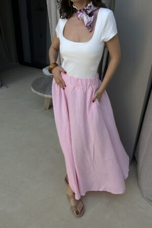 Flared Maxi Skirt High Waist Pull On - Brand: First Angels - Women & Kids, Baby Clothes Wholesale - Globality Store