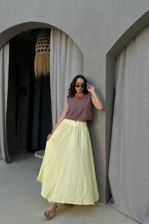 Boho Flared Maxi Skirt High Waist - Brand: First Angels - Women & Kids, Baby Clothes Wholesale - Globality Store