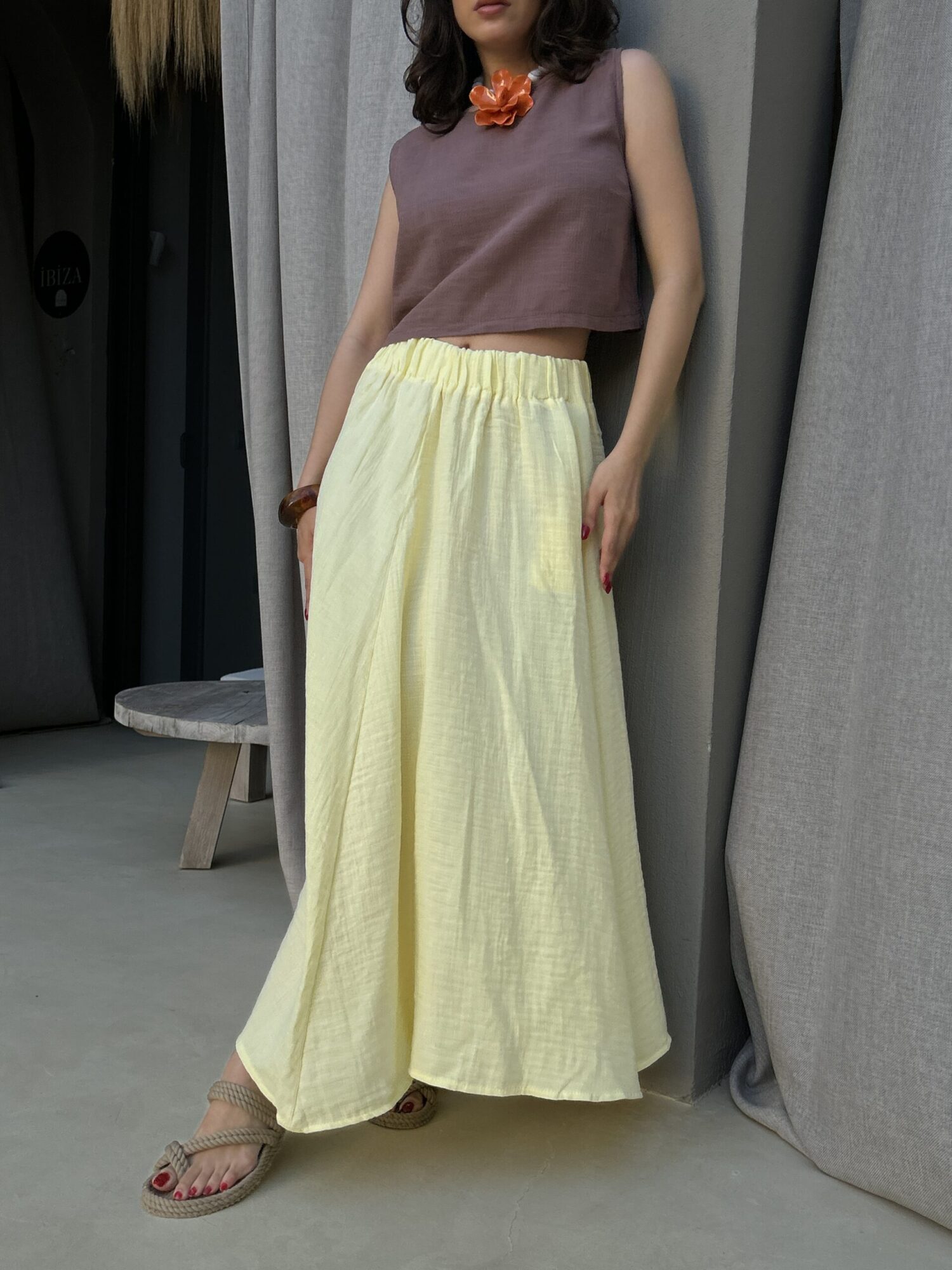 Boho Flared Maxi Skirt High Waist - Brand: First Angels - Women & Kids, Baby Clothes Wholesale - Globality Store