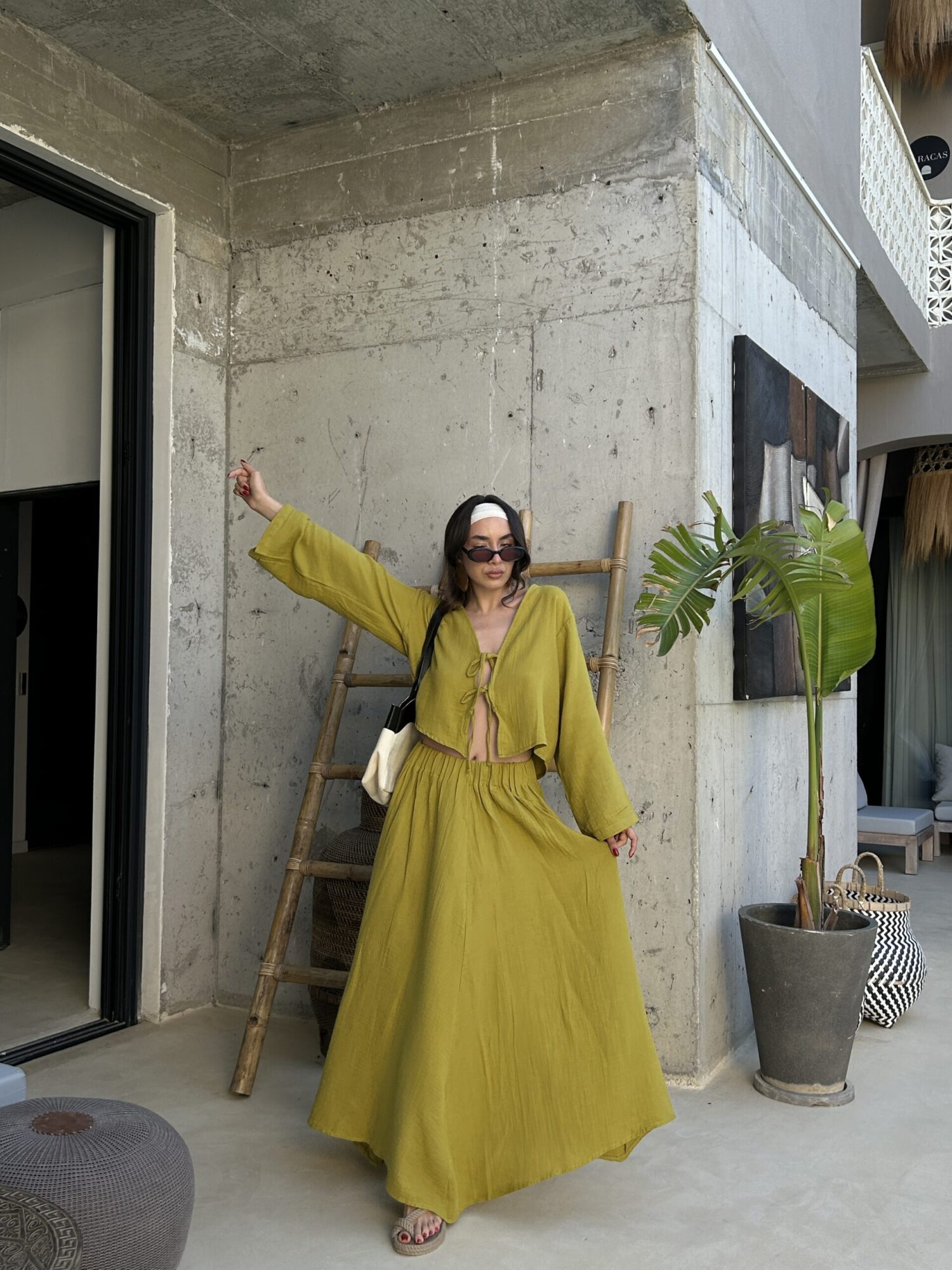 Yellow Boho Flared Maxi Skirt Mid Waist Pull On - Brand: First Angels - Women & Kids, Baby Clothes Wholesale - Globality Store