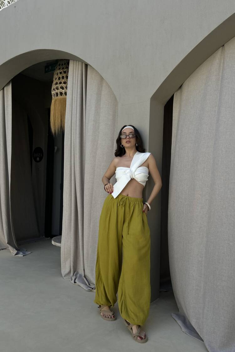 Boho Parachute Pants With Balloon Leg - Brand: First Angels - Women's Clothing Wholesale - Globality Store