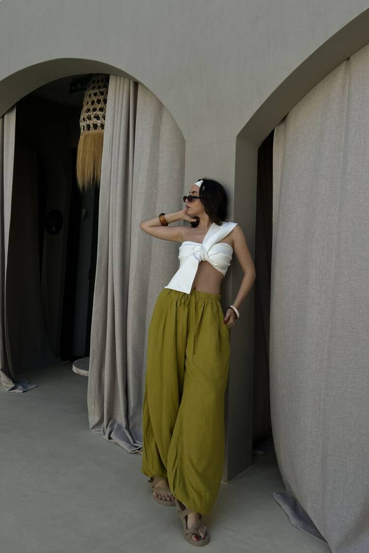 Boho Parachute Pants With Balloon Leg