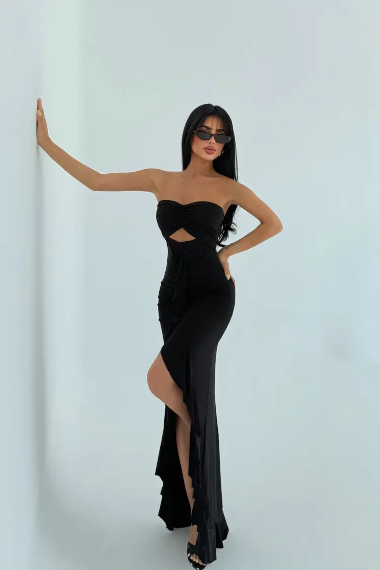 Glamorous Backless Floor Length Dress