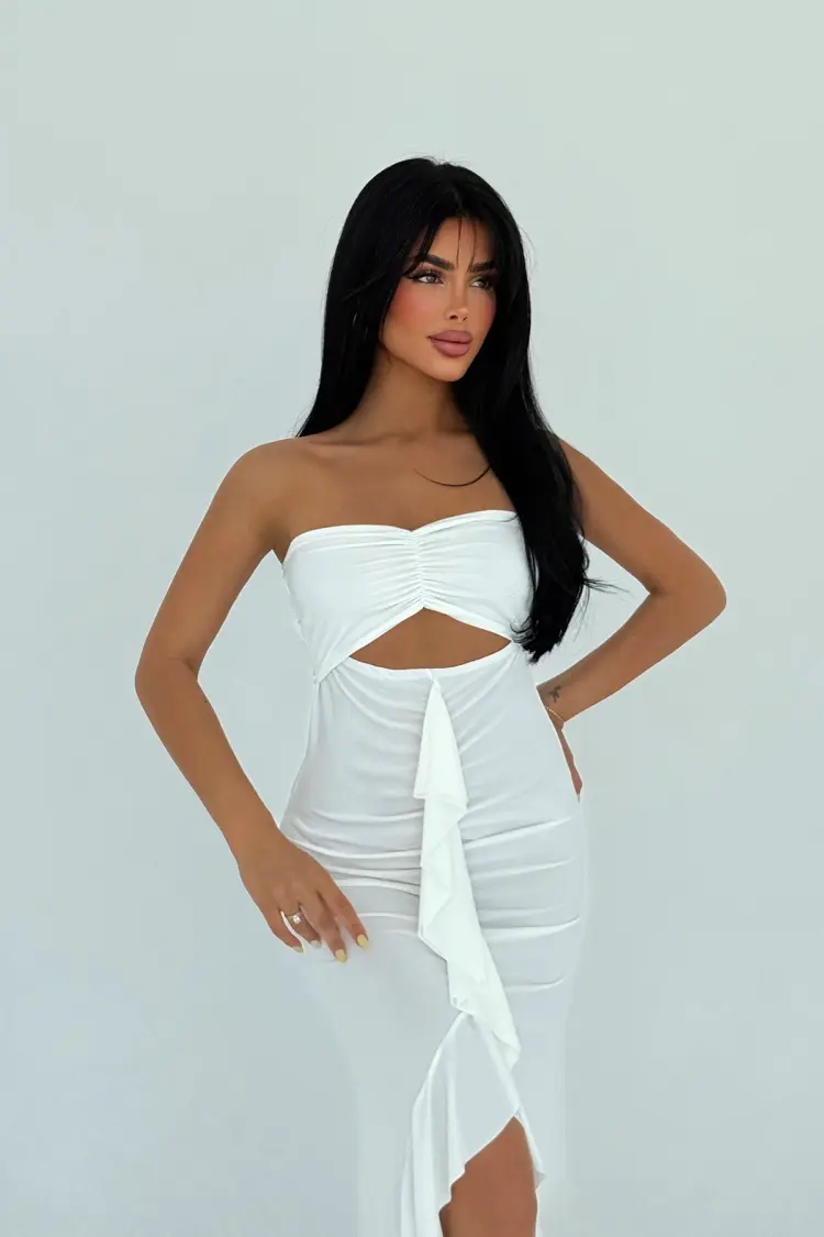 Strapless Sleeveless Bodycon Dress