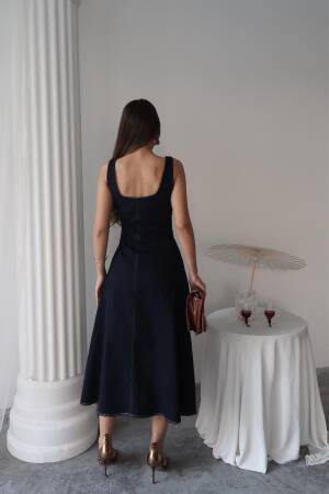 Elegant A-Line Sleeveless Midi Dress - Brand: Elisa - Women's Clothing Wholesale - Globality Store
