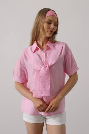 Casual Polo Neck Shirt With Half Sleeves - Brand: Reyon - Women's Clothing Wholesale - Globality Store