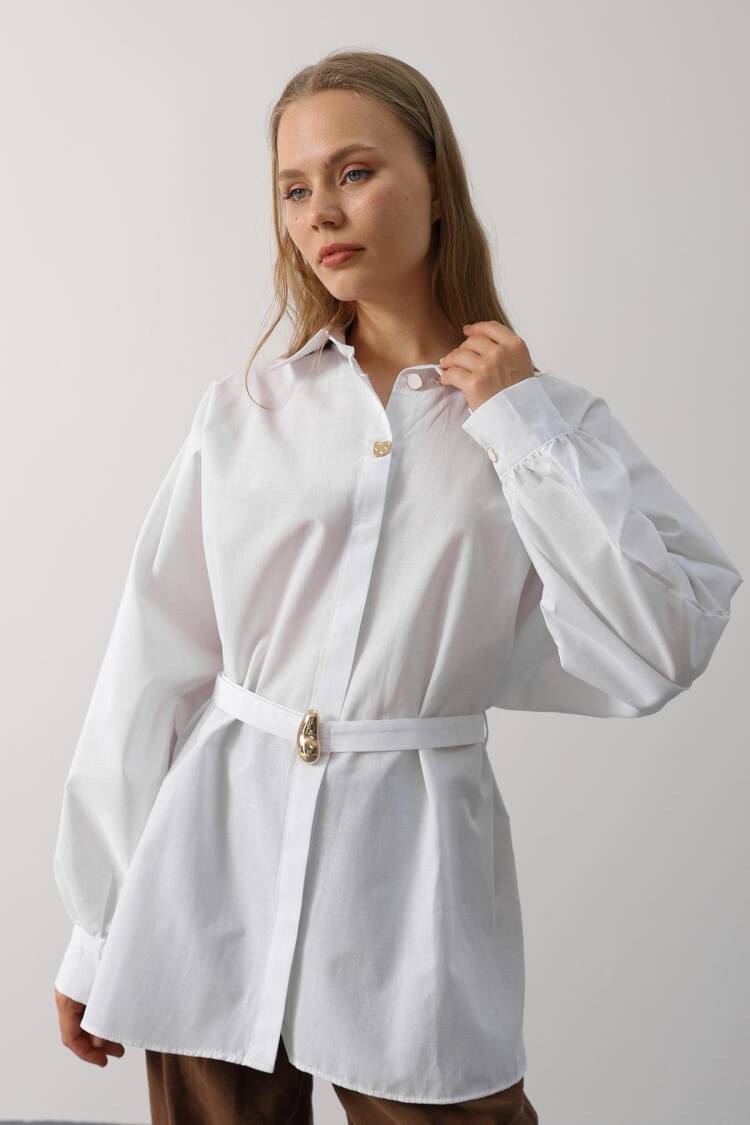ElegantShirt With Puff Sleeves - Brand: Reyon - Women's Clothing Wholesale - Globality Store