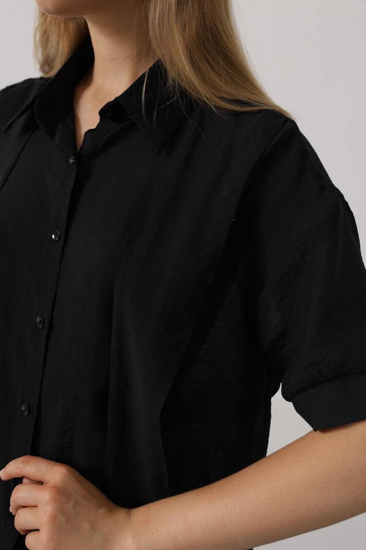 Elegant Casual Shirt With Notched Neck