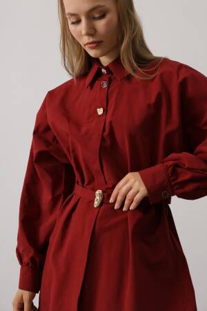 Modest Elegant Polo Neck Shirt - Brand: Reyon - Women's Clothing Wholesale - Globality Store