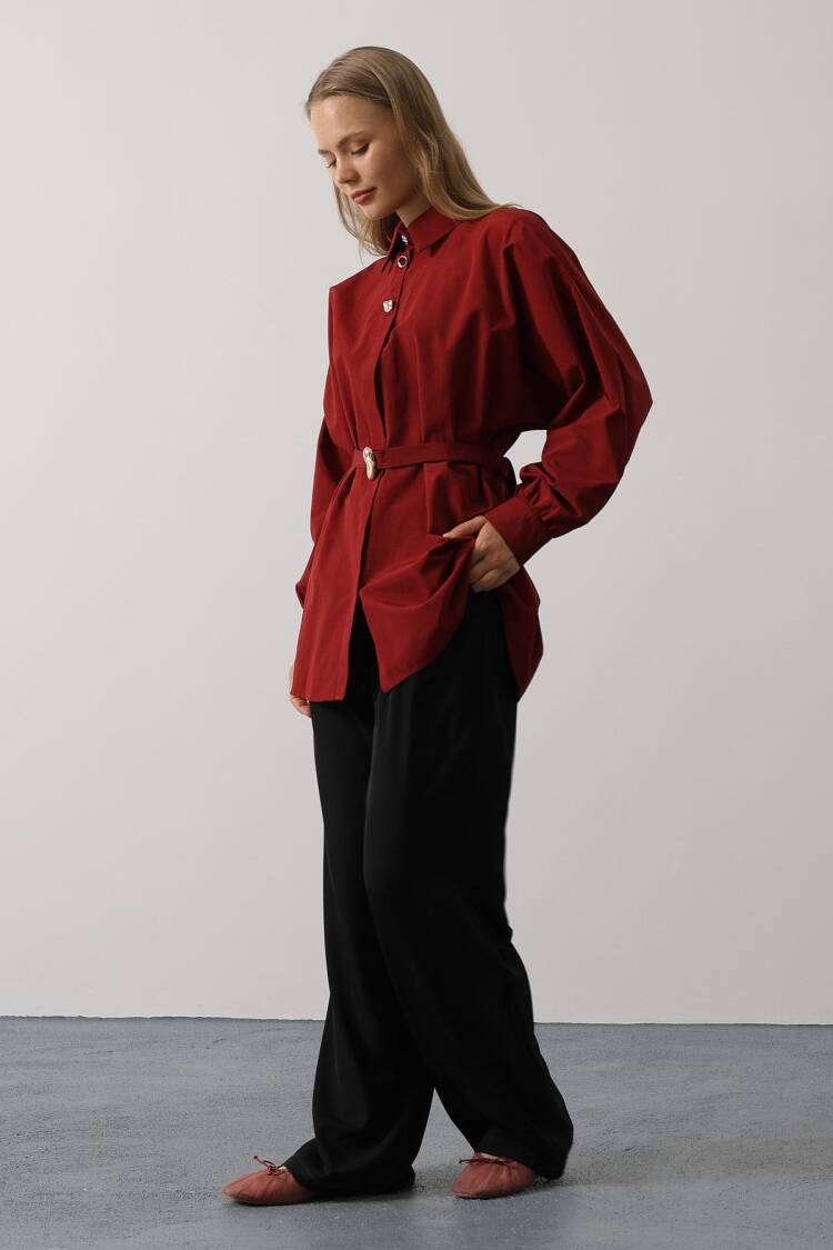 Modest Elegant Polo Neck Shirt