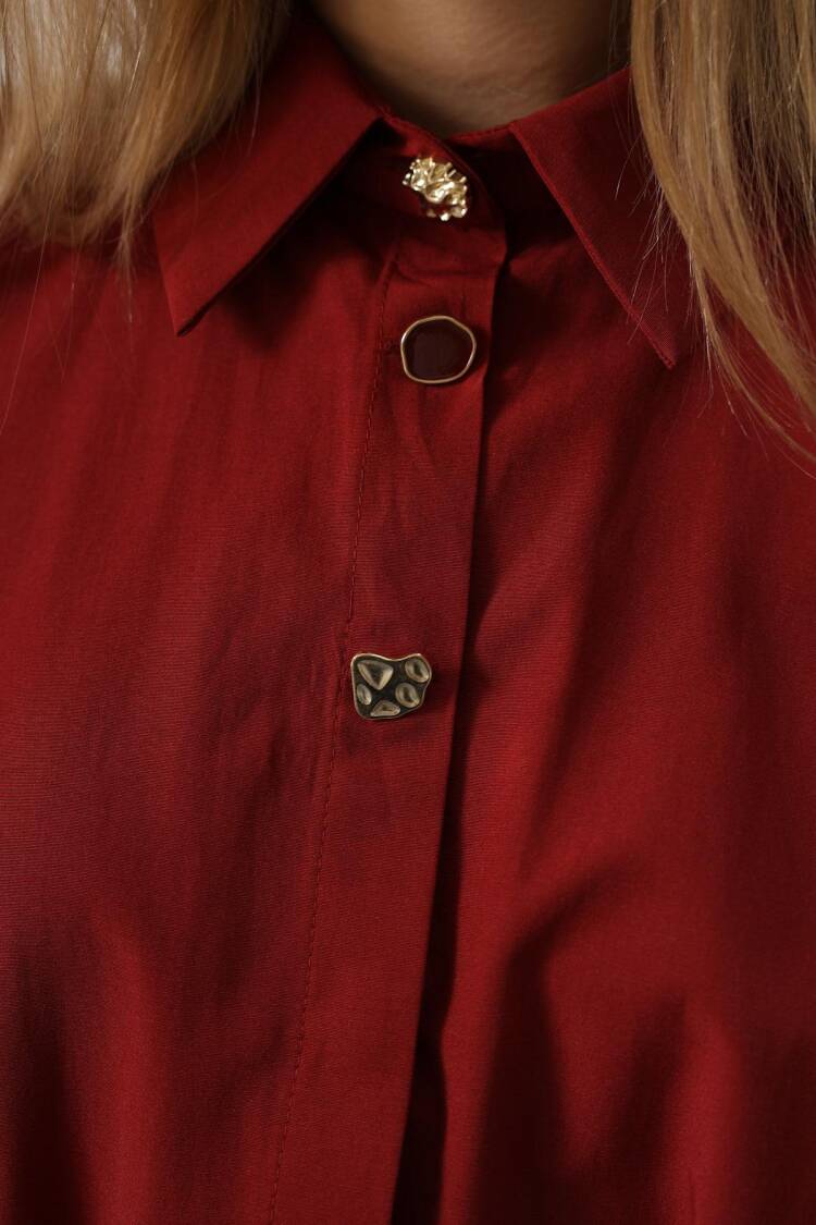 Modest Elegant Polo Neck Shirt
