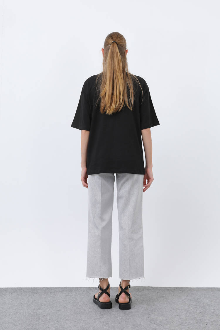 Casual Oversized Tshirt With Half Sleeves
