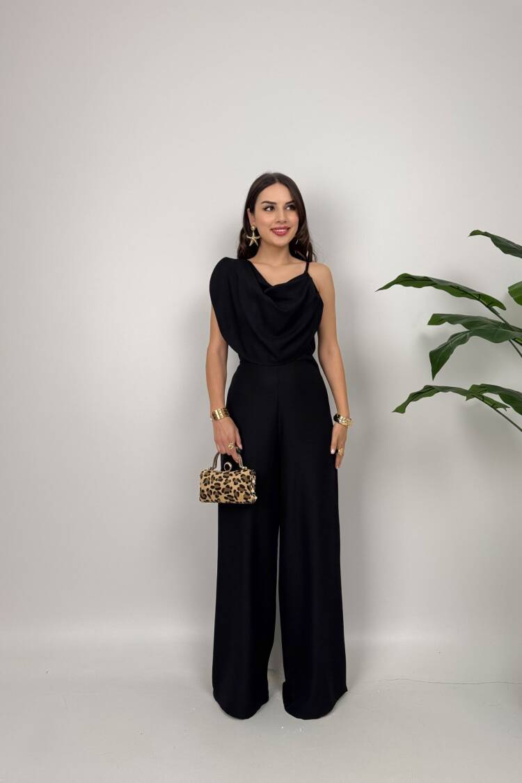 ElegantSleeveless Smock Dress With Cowl Neck - Brand: Miss Janell - Women's Clothing Wholesale - Globality Store