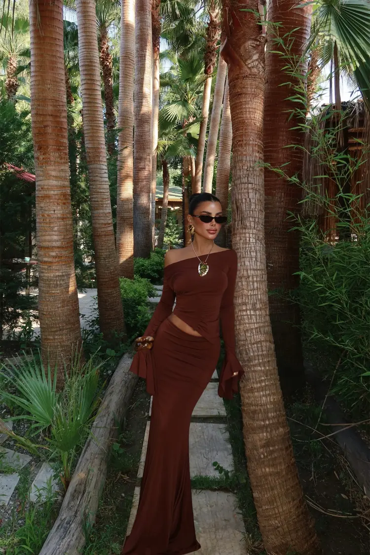 Elegant Formal Suit With Off Shoulder Neck