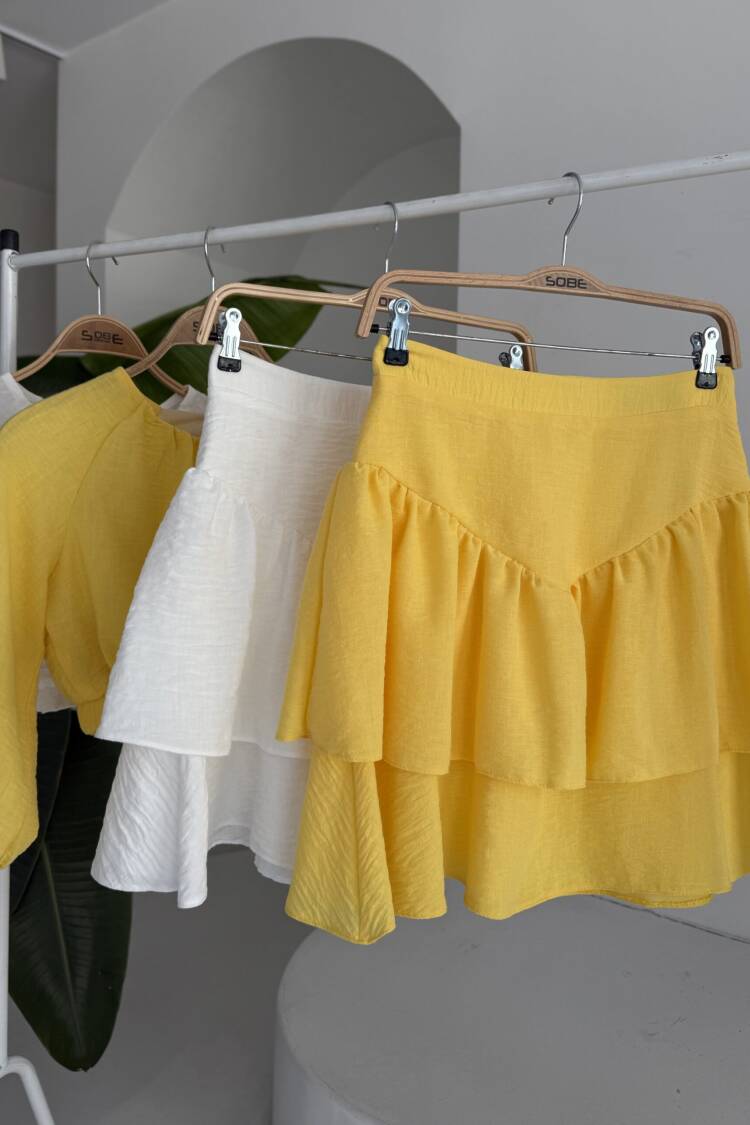 Layered Mini Skirt Set