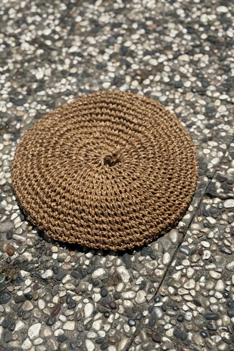 Brown Ethnic Casual Boho Hat For Summer Beach