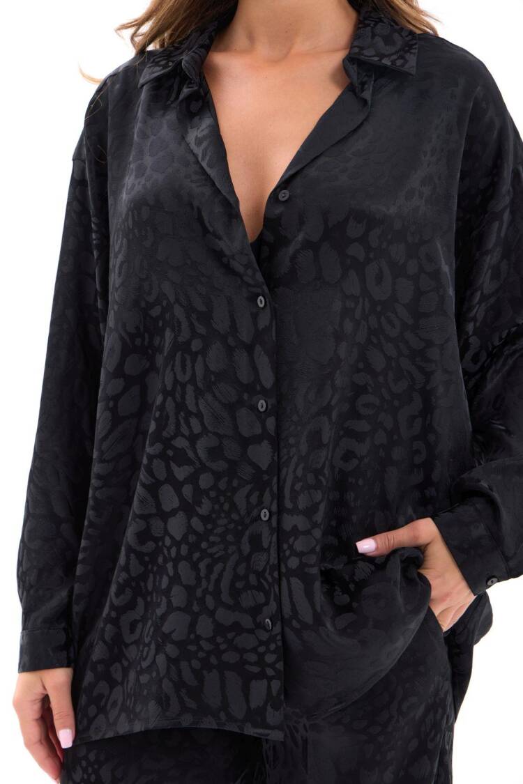 Animal Print Oversized Fit Set