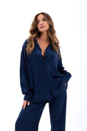 NavyOversized Fit Palazzo Set - Brand: Fame - Women's Clothing Wholesale - Globality Store